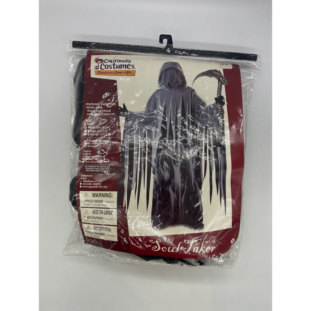 California Costumes Soul Taker Kids Halloween Costume Size Medium